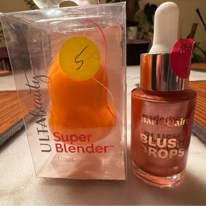 Marie Claire Blush Drops with Ulta blender sponge brand new